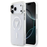 Husa de protectie Guess IML Gradient Triangle Logo MagSafe (GUHMP17XHGTMLCGT) compatibil cu iPhone 17 Pro Max, Transparent