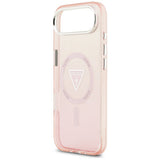 Husa de protectie Guess IML Gradient Triangle Logo MagSafe (GUHMP17MHGTMLCGP) compatibil cu iPhone 17 Air, Roz