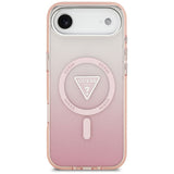 Husa de protectie Guess IML Gradient Triangle Logo MagSafe (GUHMP17MHGTMLCGP) compatibil cu iPhone 17 Air, Roz