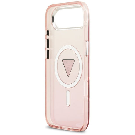 Husa de protectie Guess IML Gradient Triangle Logo MagSafe (GUHMP17MHGTMLCGP) compatibil cu iPhone 17 Air, Roz