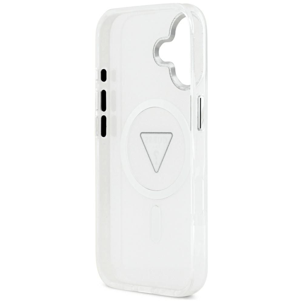 Husa de protectie Guess IML Gradient Triangle Logo MagSafe (GUHMP17SHGTMLCGT) compatibil cu iPhone 17, Transparent