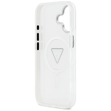 Husa de protectie Guess IML Gradient Triangle Logo MagSafe (GUHMP17SHGTMLCGT) compatibil cu iPhone 17, Transparent