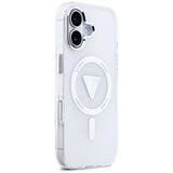 Husa de protectie Guess IML Gradient Triangle Logo MagSafe (GUHMP17SHGTMLCGT) compatibil cu iPhone 17, Transparent