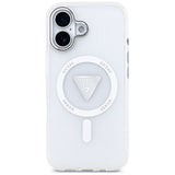 Husa de protectie Guess IML Gradient Triangle Logo MagSafe (GUHMP17SHGTMLCGT) compatibil cu iPhone 17, Transparent
