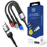 Cablu USB-C–USB 3mk, 18 W, 1,2 m, negru