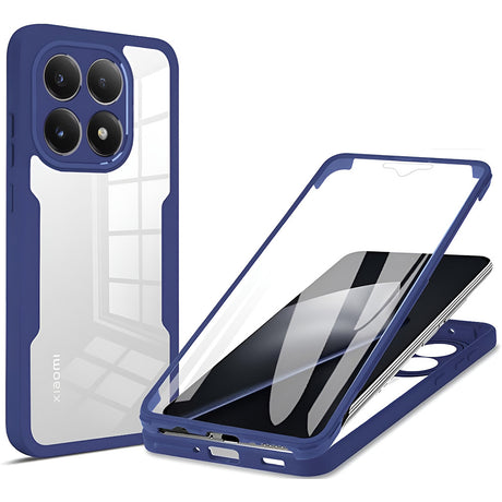 Folie de protectie Techsuit ColorVerse 360 Series + compatibil cu Xiaomi 15T, Albastru