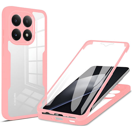 Folie de protectie Techsuit ColorVerse 360 Series + compatibil cu Xiaomi 15T, Roz
