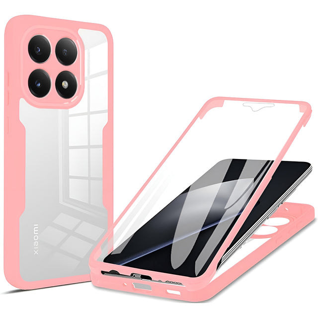 Folie de protectie Techsuit ColorVerse 360 Series + compatibil cu Xiaomi 15T, Roz