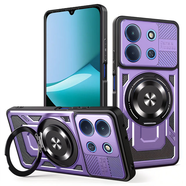 Husa de protectie Techsuit RuggedCam compatibil cu Xiaomi Redmi 15C 4G / Redmi 15C 5G, Mov