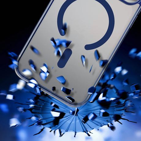 Husa de protectie 3mk Frosty MagCase compatibil cu iPhone 17 Pro Max, Albastru