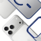 Husa de protectie 3mk Frosty MagCase compatibil cu iPhone 17 Pro Max, Albastru