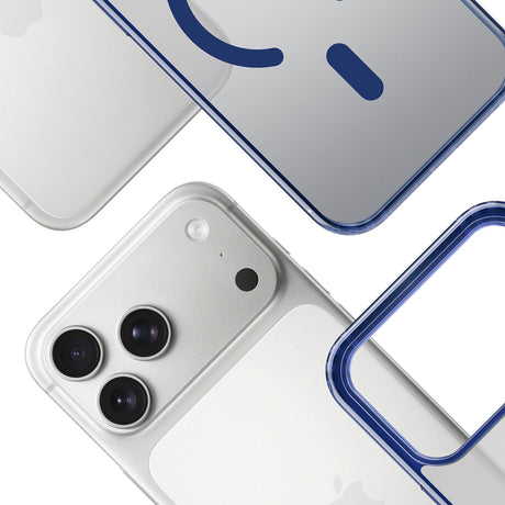 Husa de protectie 3mk Frosty MagCase compatibil cu iPhone 17 Pro Max, Albastru