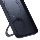 Husa de protectie 3mk Smoke Mag&Stand compatibil cu iPhone 16 Pro Max, Negru