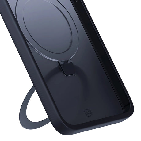 Husa de protectie 3mk Smoke Mag&Stand compatibil cu iPhone 16 Pro Max, Negru