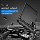 Husa de protectie Techsuit Carbon Silicone compatibil cu Samsung Galaxy Note 10 / Note 10 5G, Negru