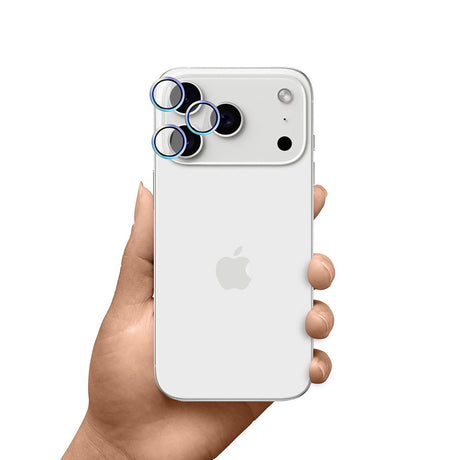 Folie de protectie 3mk Hardy Lens Protection Pro compatibil cu iPhone 17 Air, Curcubeu