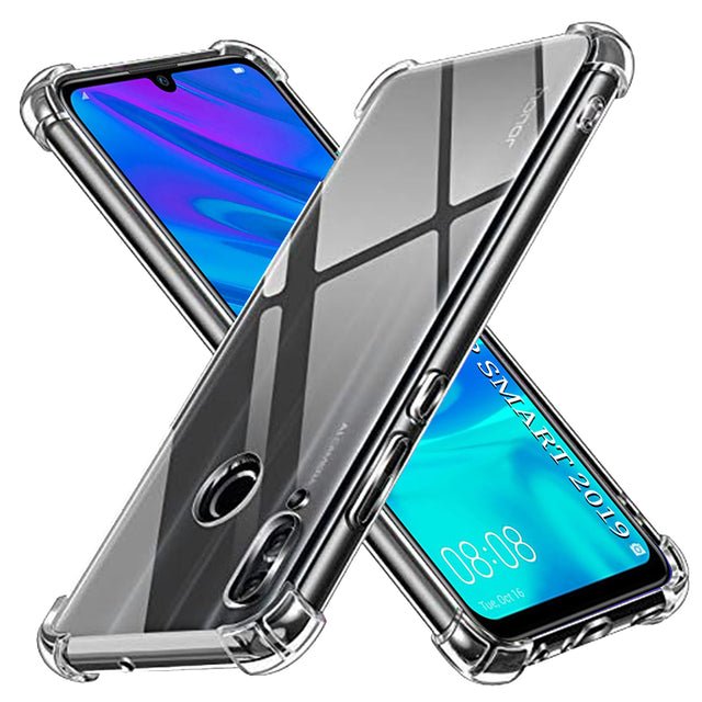 Husa de protectie Techsuit Shockproof Clear Silicone compatibil cu Huawei P Smart 2019, Transparent