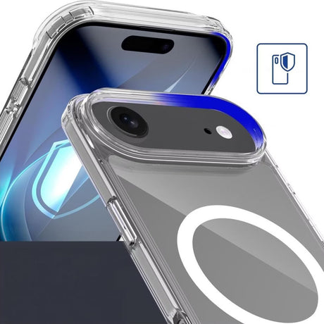 Husa de protectie 3mk Armor MagCase compatibil cu iPhone 17 Air, Transparent