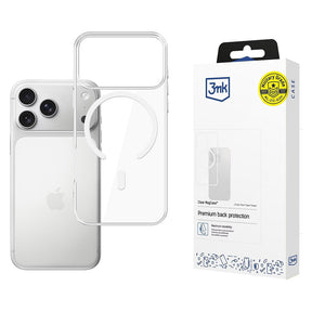 Husa de protectie 3mk Clear MagCase compatibil cu iPhone 17 Pro Max, Transparent