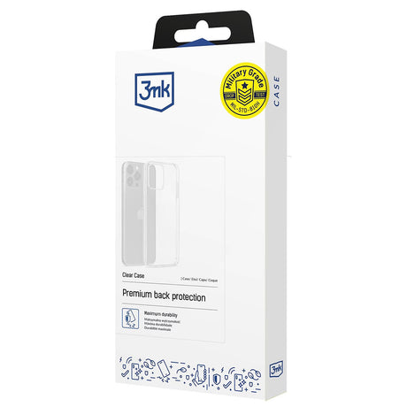 Husa de protectie 3mk Clear compatibil cu iPhone 16e / iPhone 17e, Transparent