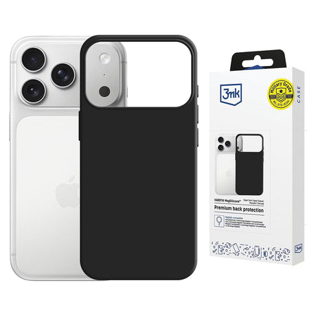 Husa de protectie 3mk Hardy MagSilicone compatibil cu iPhone 17 Pro, Grafit
