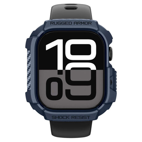 Accesoriu smartwatch Spigen Rugged Armor V2 (ACS10492) compatibil cu Apple Watch 10 42mm / Watch 11 42mm, Bleumarin