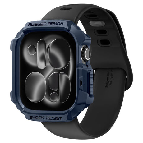 Accesoriu smartwatch Spigen Rugged Armor V2 (ACS10492) compatibil cu Apple Watch 10 42mm / Watch 11 42mm, Bleumarin
