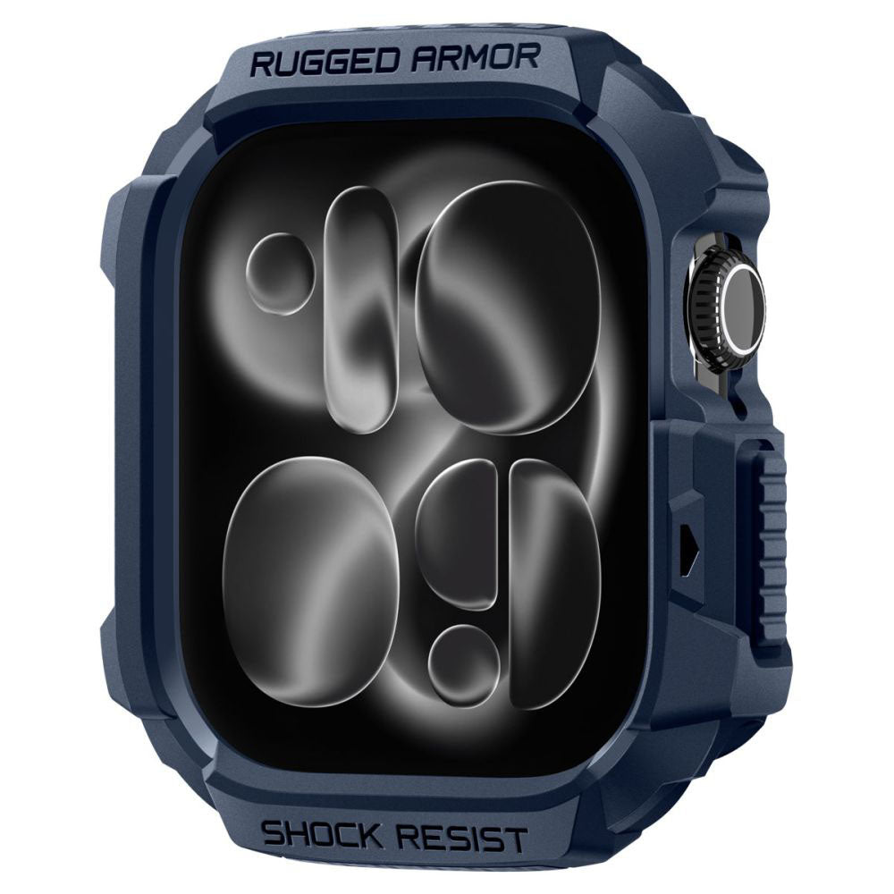 Accesoriu smartwatch Spigen Rugged Armor V2 (ACS10492) compatibil cu Apple Watch 10 42mm / Watch 11 42mm, Bleumarin