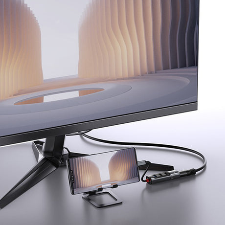 Hub/Dock Yesido Docking Station 5in1 (HB22), Type-C to 3x USB, USB-C, HDMI, PD100W, Fast Charge, 4K@30Hz, 5Gbps, Gri