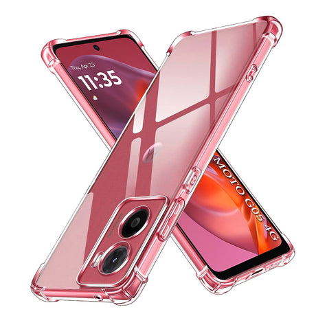 Husa de protectie Techsuit Shockproof Clear Silicone compatibil cu Motorola Moto G05 / E15, Transparent