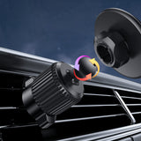 Suport Yesido (C252), Magnetic, for Air Vent, 360°, Barb Lock, Widely Compatible, Negru