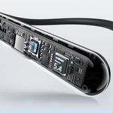 Casti Acefast Bluetooth Earphones (N5), Behind the Head, Neckband, Bluetooth 5.4, LED Display, IPX4, 200mAh, Negru