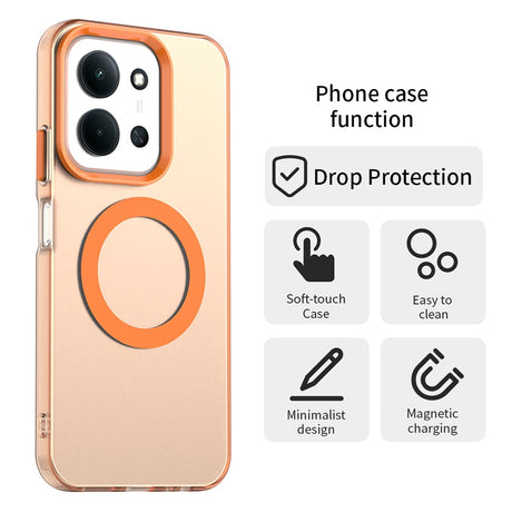 Husa de protectie Techsuit CandyCase MagSafe compatibil cu Xiaomi Redmi 15C 4G / Redmi 15C 5G / Poco C85 4G, Portocaliu