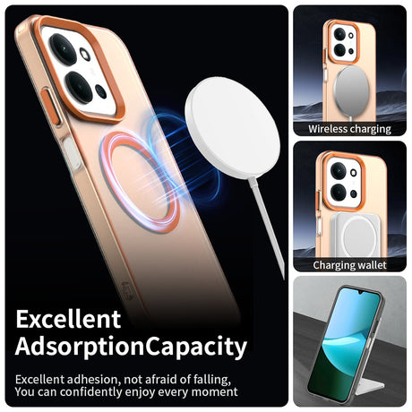 Husa de protectie Techsuit CandyCase MagSafe compatibil cu Xiaomi Redmi 15C 4G / Redmi 15C 5G / Poco C85 4G, Portocaliu