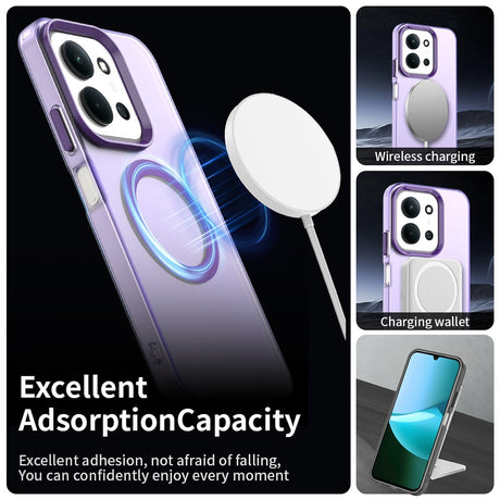 Husa de protectie Techsuit CandyCase MagSafe compatibil cu Xiaomi Redmi 15C 4G / Redmi 15C 5G / Poco C85 4G, Mov