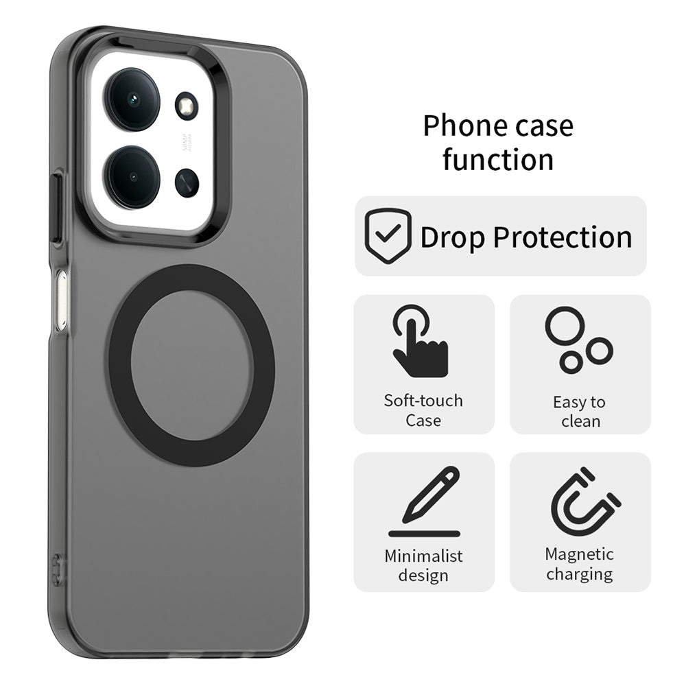 Husa de protectie Techsuit CandyCase MagSafe compatibil cu Xiaomi Redmi 15C 4G / Redmi 15C 5G / Poco C85 4G, Negru