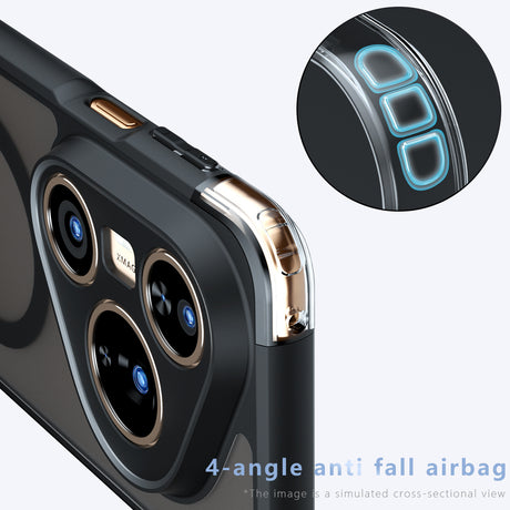 Husa de protectie Techsuit PureFrost MagSafe compatibil cu Huawei Pura 80 Ultra, Negru Mat