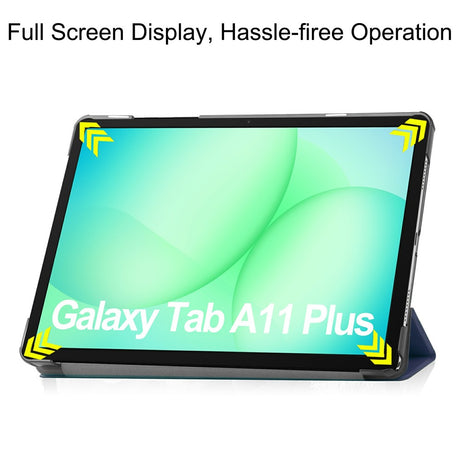 Husă tabletă Techsuit FoldPro pentru Galaxy Tab A11 Plus / Samsung Galaxy Tab A9 Plus, albastră