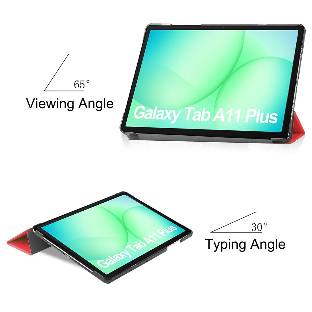 Husa de protectie tableta Techsuit FoldPro compatibil cu Samsung Galaxy Tab A11 Plus / A9 Plus, Rosu