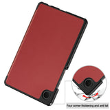 Husa de protectie tableta Techsuit FoldPro compatibil cu Samsung Galaxy Tab A11 / A9, Rosu