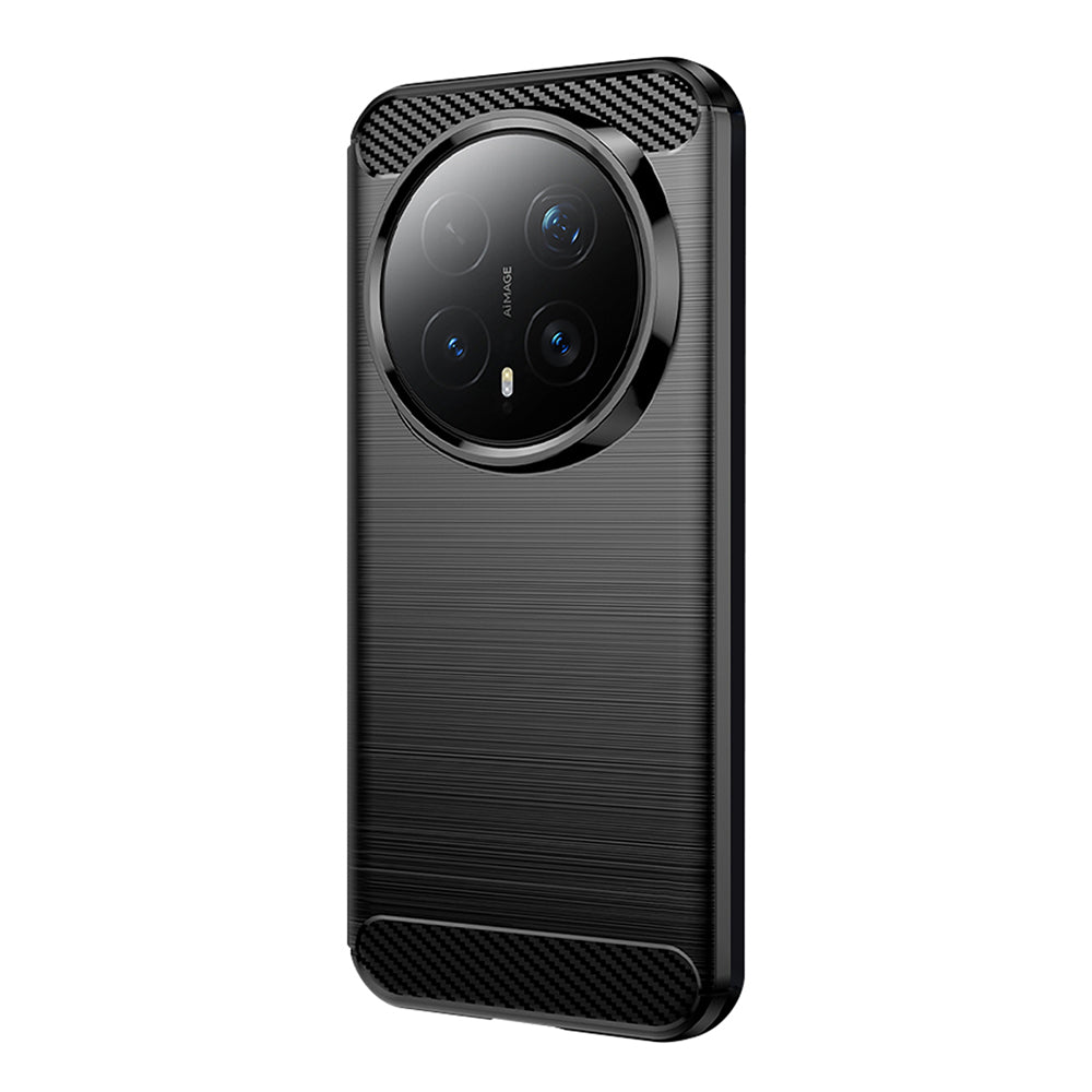 Husa de protectie Techsuit Carbon Silicone compatibil cu Honor Magic8 Pro, Negru