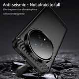 Husa de protectie Techsuit Carbon Silicone compatibil cu Honor Magic8 Pro, Negru