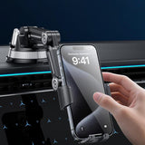 Suport Yesido (C275), for Dashboard, 1260-Degree All-Round Adjustment Design, 4.7-7.2" Phone, Negru