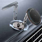 Suport Yesido with Wireless Charging (C306), for Dashboard, Anti Shake, Zinc Alloy, 15W, Negru