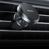 Suport Yesido Mini (C214), Magnetic, for Air Vent, Free Rotation, Zinc Alloy, Non-slip, Universal, Negru
