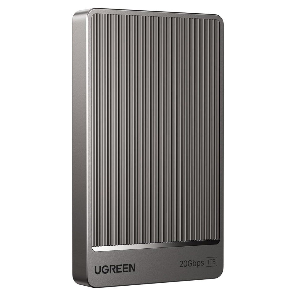 Stocare Ugreen External Solid State Drive (35270), USB Portable SSD, 1TB, 20Gbps, Gen2x2, Smart Chip, Dual Cooling, Gri