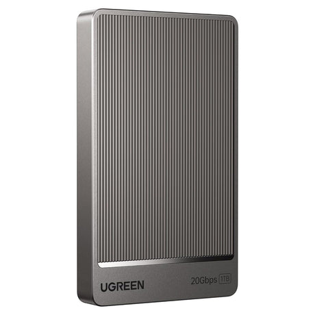 Stocare Ugreen External Solid State Drive (35270), USB Portable SSD, 1TB, 20Gbps, Gen2x2, Smart Chip, Dual Cooling, Gri