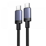Cablu Ugreen (65908), Type-C to Type-C, Fast Charging, 240W, 5A, 480Mbps, Nylon Braided, 2m, Gri