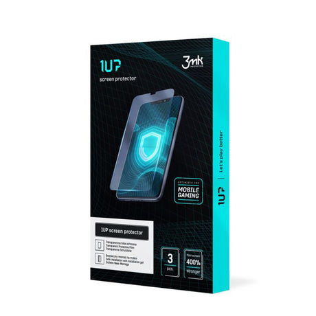 Folie de protectie 3mk 1UP (set de 3) compatibil cu iPhone 17 Air, Transparent