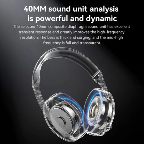Casti Yesido Wireless (EP08), with Bluetooth V5.3, Active Noise Cancelling, Microphone, 500mAh, Negru